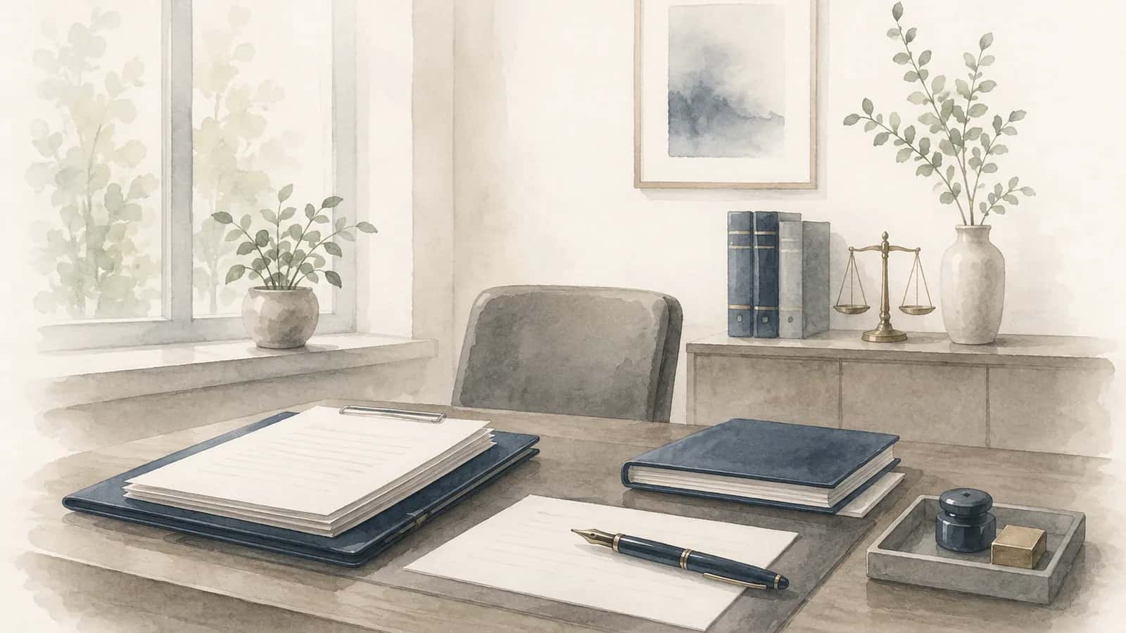 書類を整えて行政手続を進めるイメージ